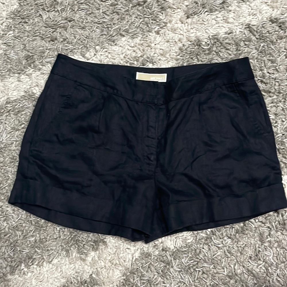 Michael Kors linen shorts size 6 black